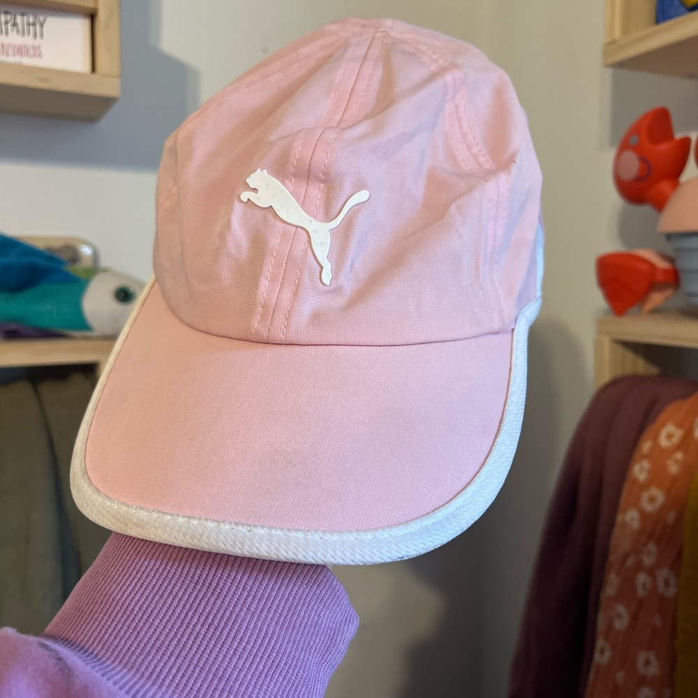💗5 for $25💗 Puma Light Pink Cap with White Logo